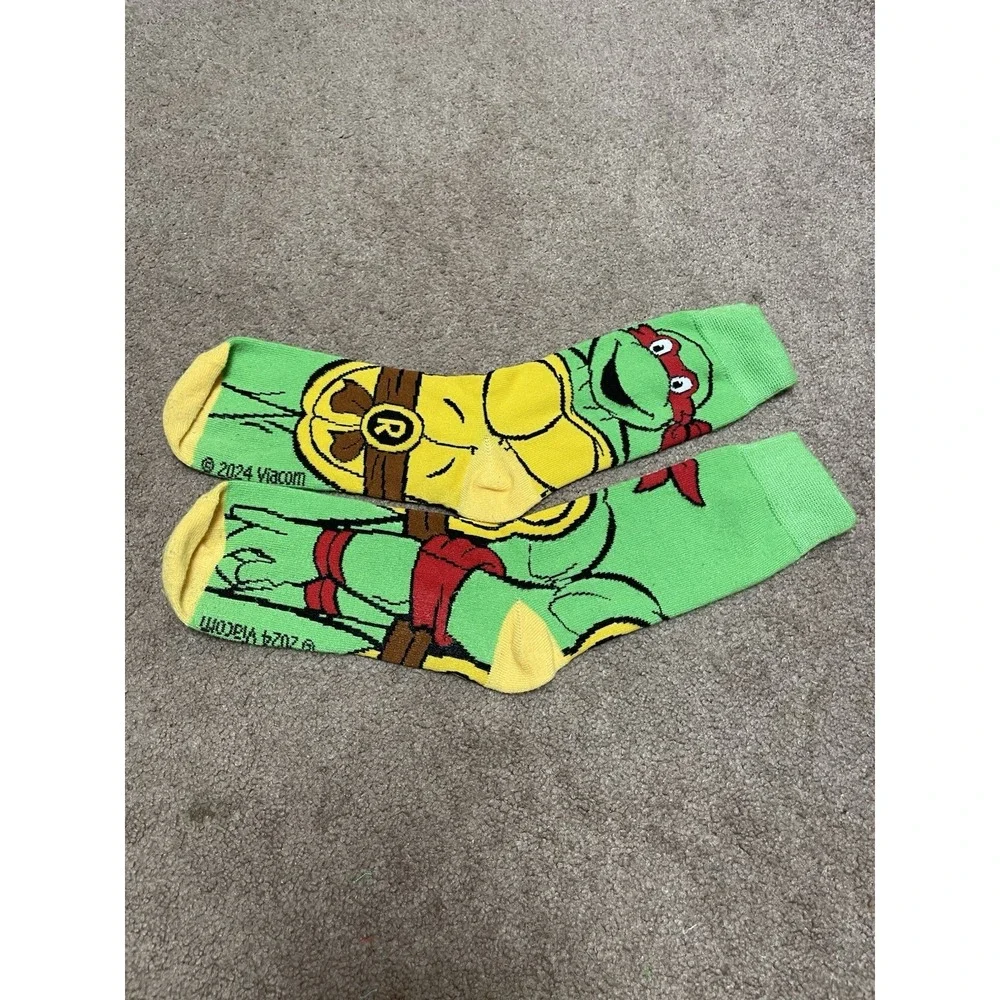 Nickelodeon Teenage Mutant Raphael Ninja‎ Turtles Adult Crew Socks